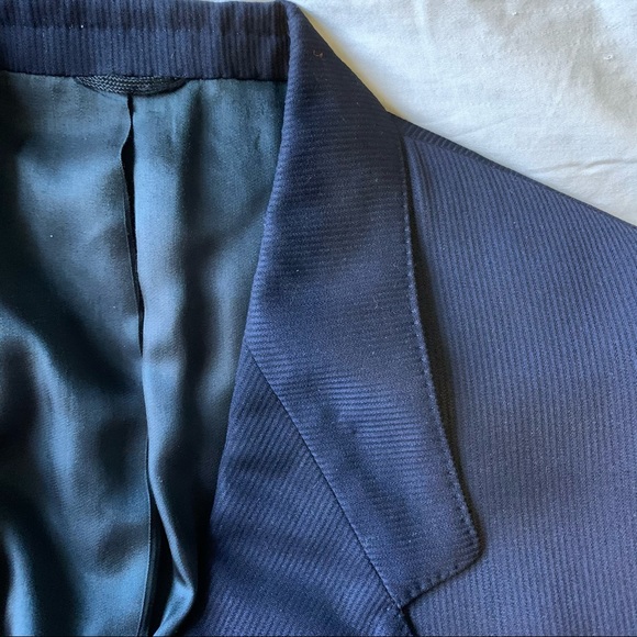 Sam Abouhassan Blazer Blue 46 Canadian Designer - Picture 2 of 9